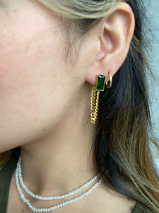 Emerald Drop Earrings