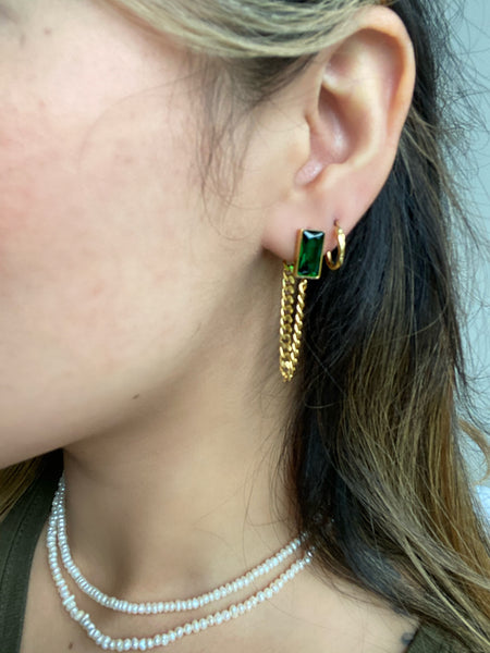 Emerald Drop Earrings