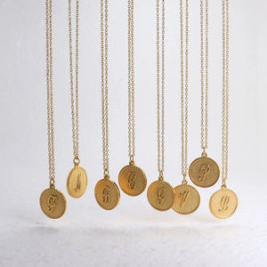 Jordan Initial Necklace