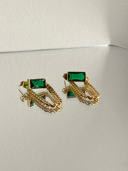 Emerald Drop Earrings