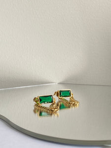 Emerald Drop Earrings