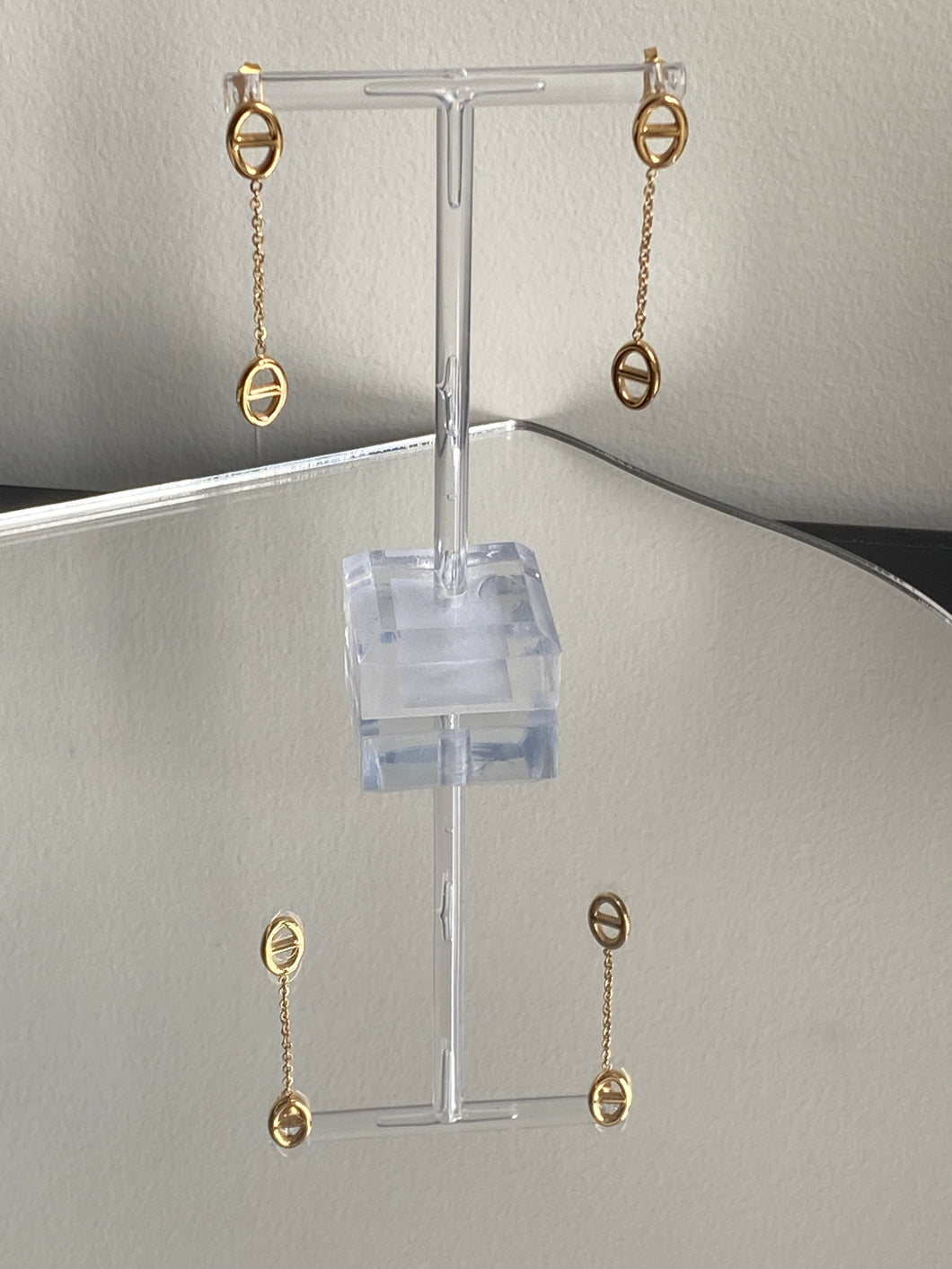 Oval Drop Earrings