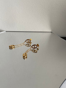Oval Drop Earrings